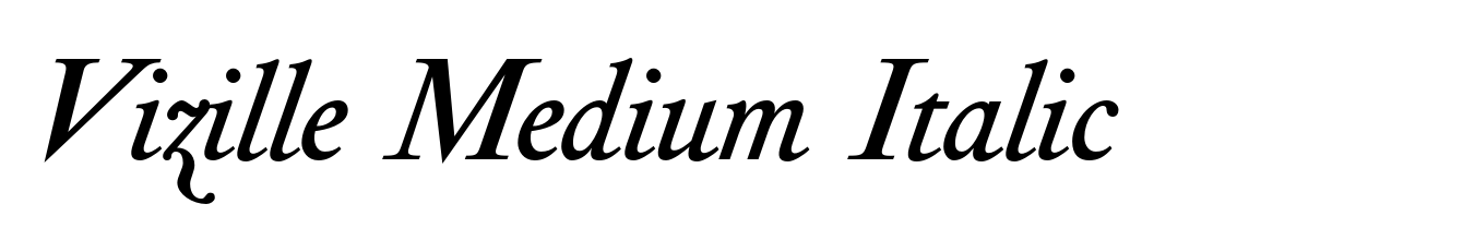 Vizille Medium Italic